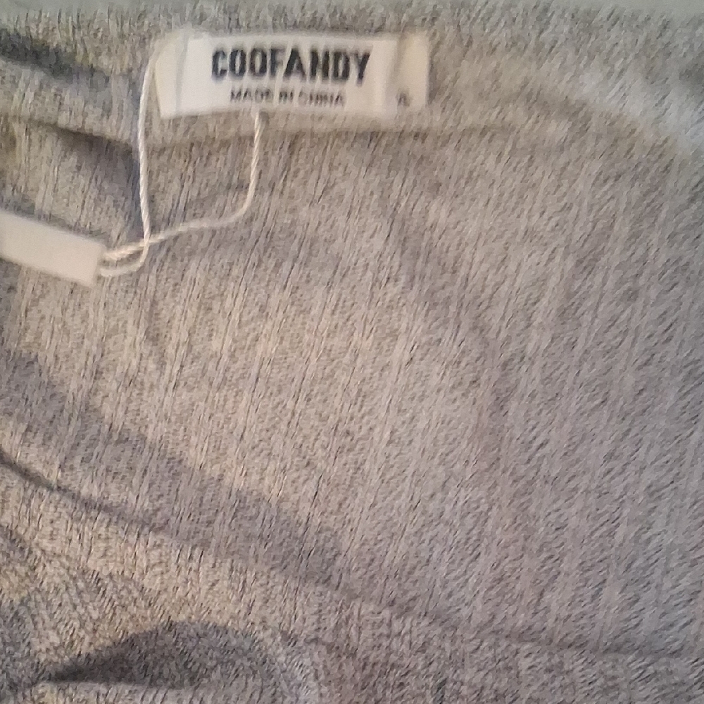NWT Coofandy Men's Gray Sleeveless Ribbed Knit Tank Top XL - Picture 7 of 9
